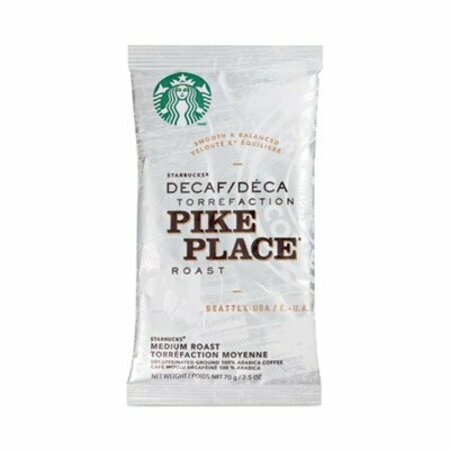 STARBUCKS COFFEE CO Coffee, Pike Place Decaf, 2.7 oz Packet, 72PK 11023061CT